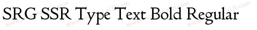 SRG SSR Type Text Bold Regular字体转换